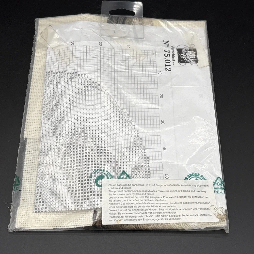 Vintage Verachtert Vervaco Counted Cross Stitch Kit N° 75.012 Portrait Chart